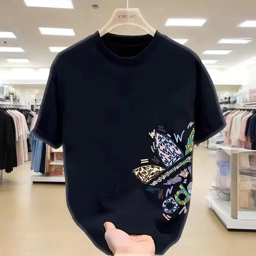2026 New Fashion Bestseller Loose O-neck Cotton Short Sleeve T-shirt Stylish Breathable Daily Casual Unisex Tops For Men Women