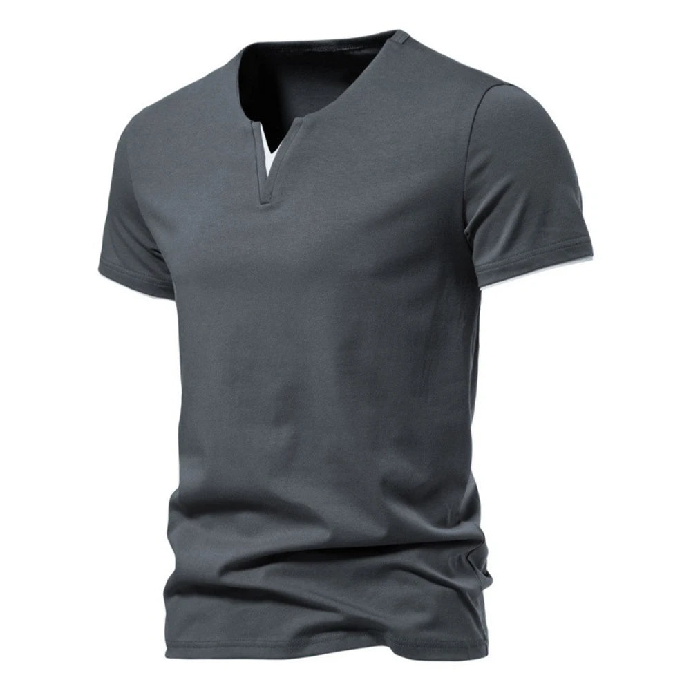 Men's Slim Fit Henley T-Shirt