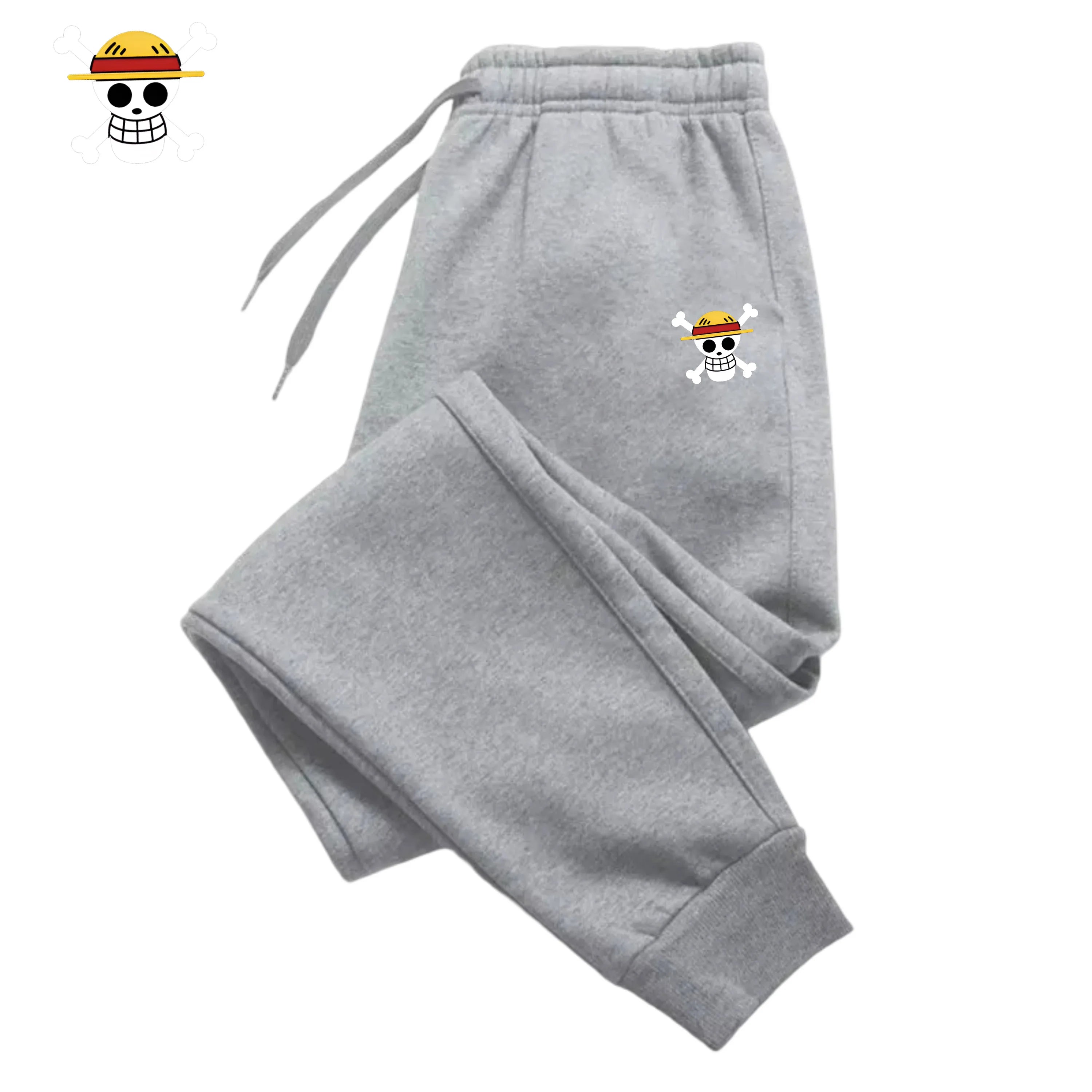 Men's Anime Casual Drawstring Sport Pants, Haru Street Style Long Trousers, Athletic Ankle-Cuffed Pants