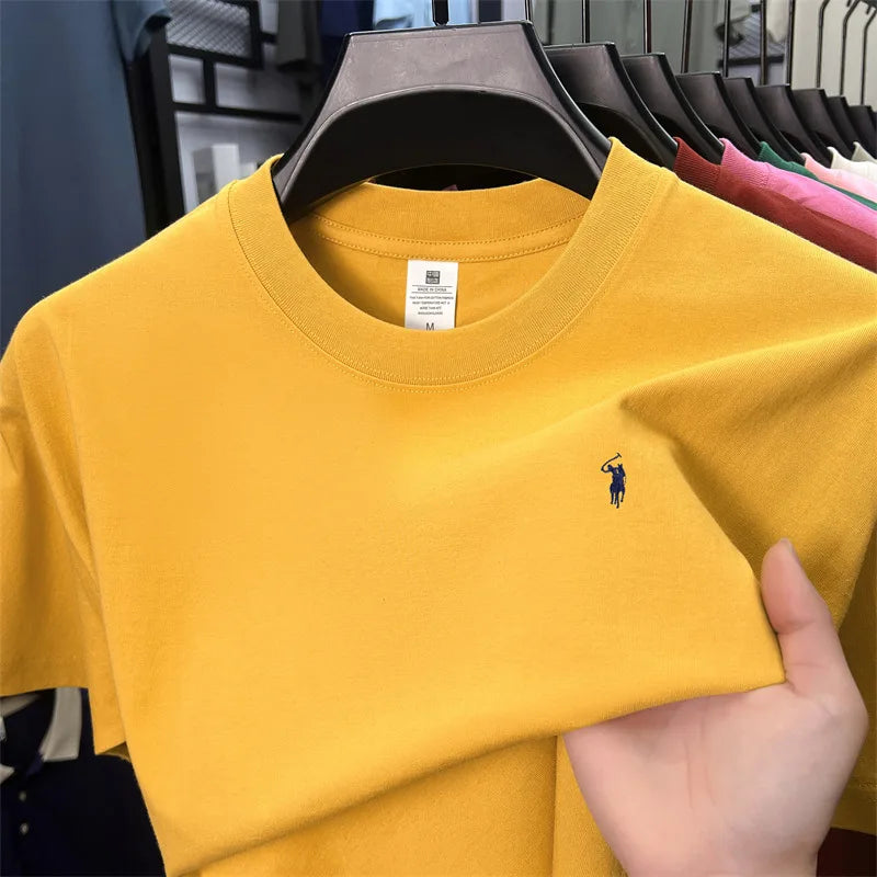 Men's Premium Cotton Embroidered T-Shirt