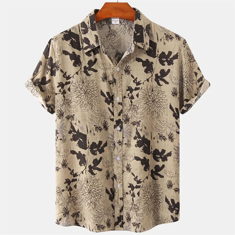 Men's Retro Hawaiian Print Shirt