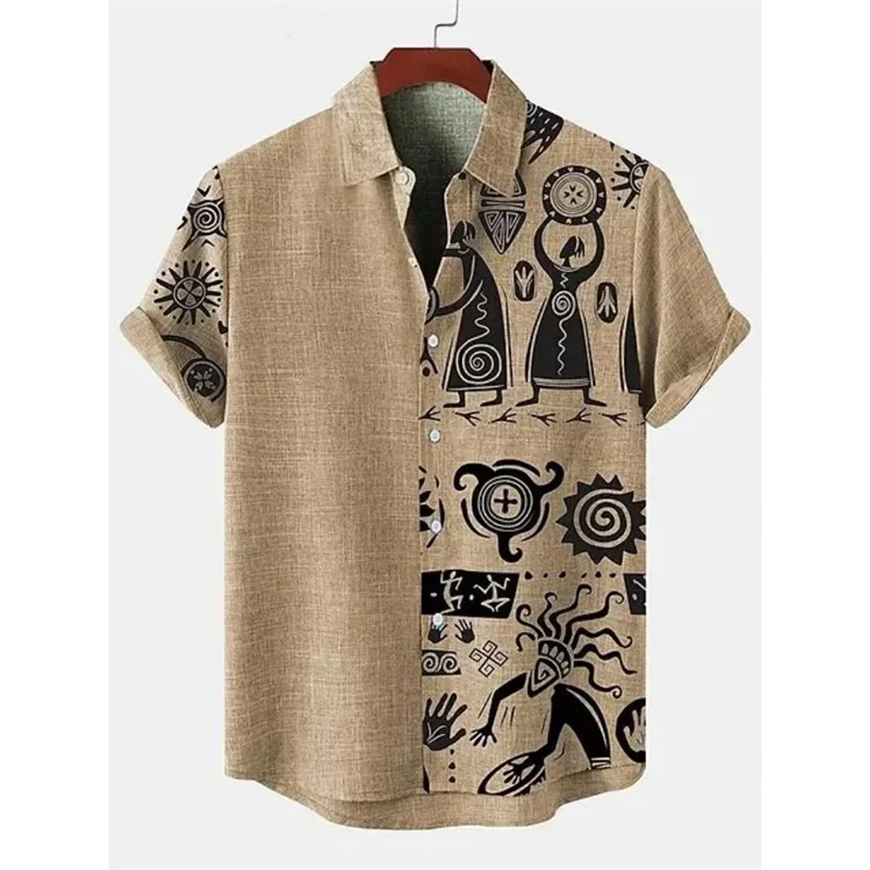 Men's Retro Hawaiian Print Shirt
