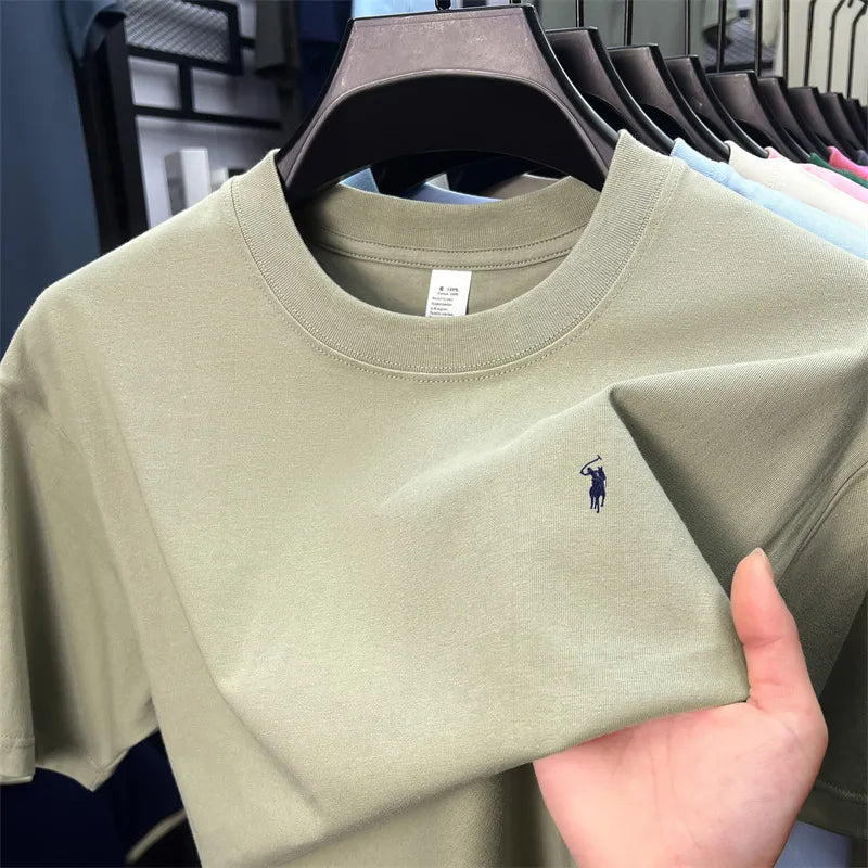 Men's Premium Cotton Embroidered T-Shirt