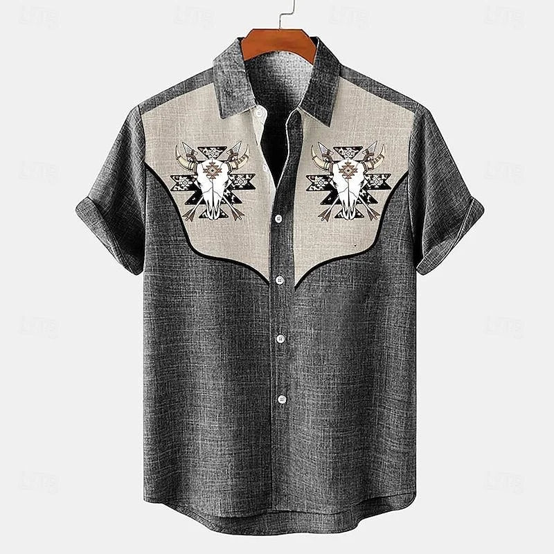 Men's Retro Hawaiian Print Shirt