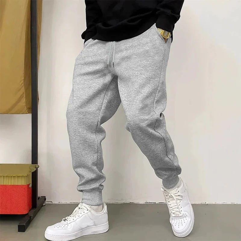 Autumn Winter Daily Casual Sporty Trousers Home Outdoor 2025 Hot Sale Men's Sweatpants High Quality Solid Color Jogger Pants
