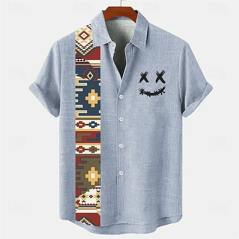 Men's Retro Hawaiian Print Shirt