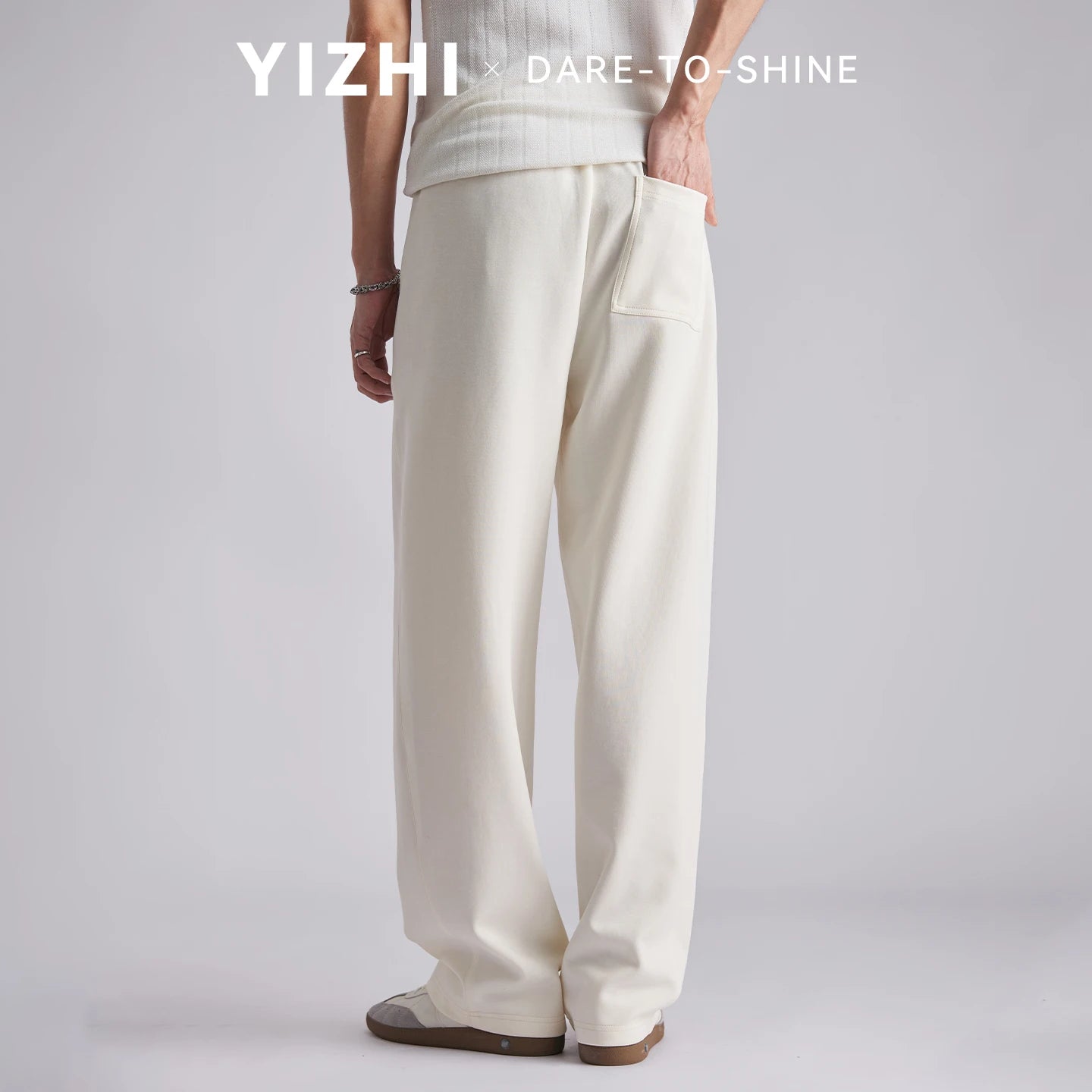 Men 260GSM Mamba Cotton Jogger Pants Summer Color Block Elastic Waist Japanese Style Loose Wide Leg Soft Casual Sports Trousers