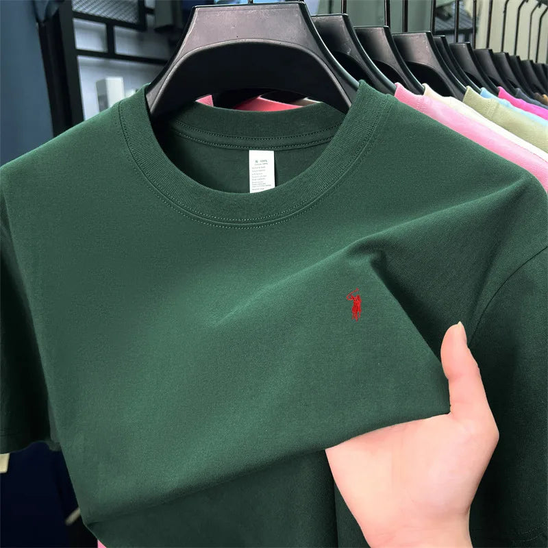 Men's Premium Cotton Embroidered T-Shirt