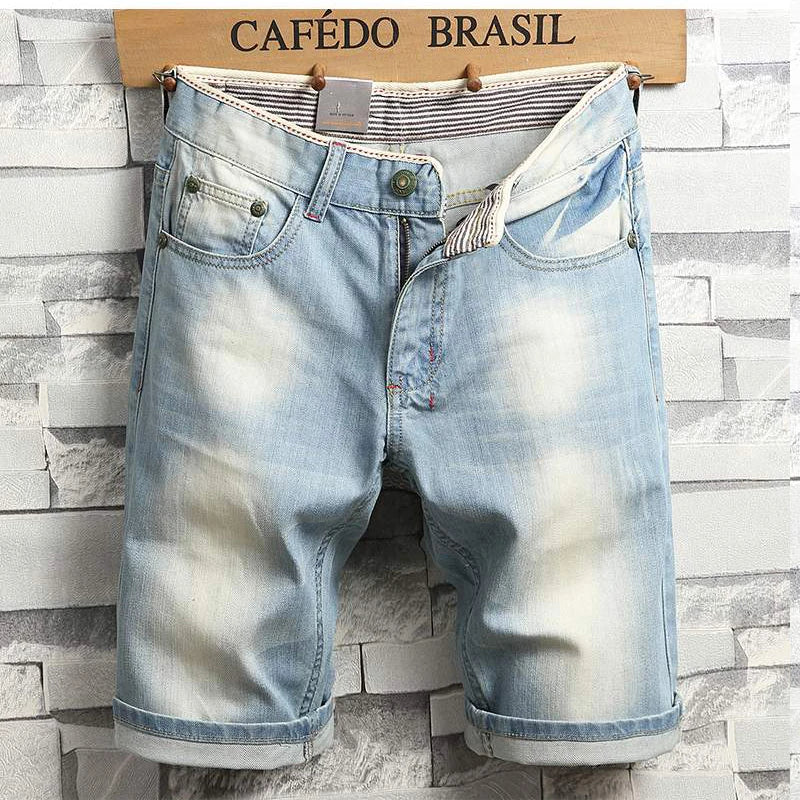 Men's Jeans Ripped Shorts 2026 Summer New Fashion Casual Vintage Slim Fit Denim Shorts Male Brand Clothes