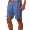 KB New Men's Cotton Linen shorts Pants Male Summer Breathable Solid Color Linen Trousers Fitness Streetwear S-4XL