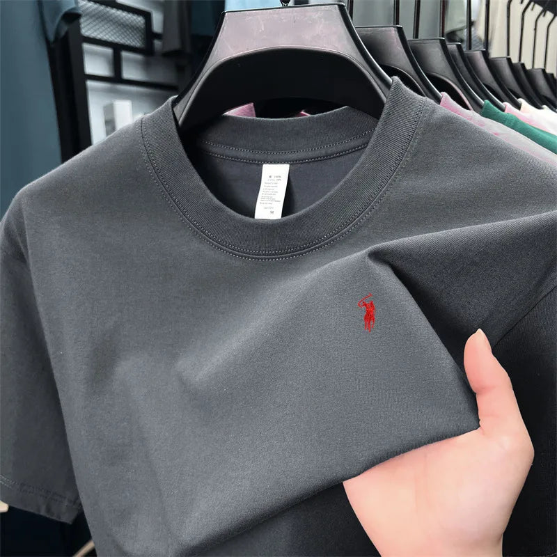 Men's Premium Cotton Embroidered T-Shirt