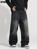 Y2K Baggy Jeans for Man Light Retro Dating Outfit. No accessories or belts included.