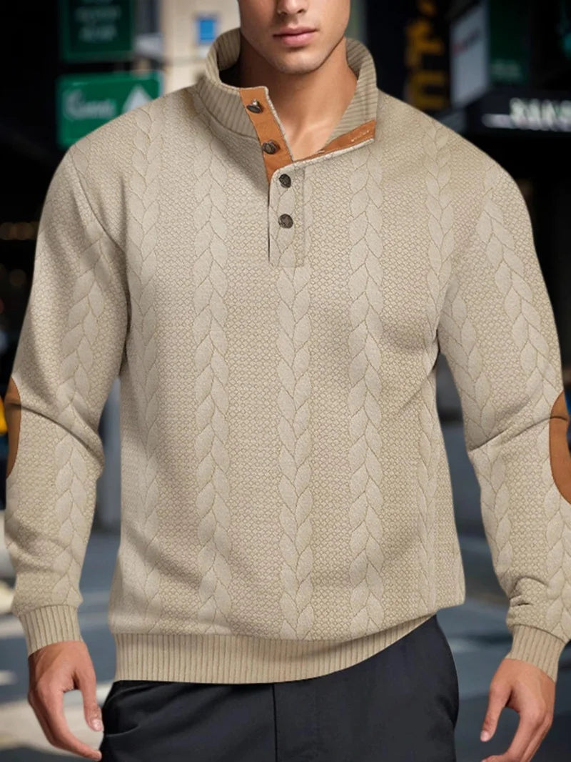 Warm Pullover Sweaters Outdoor Casual Men's Long-sleeved Sweatshirt